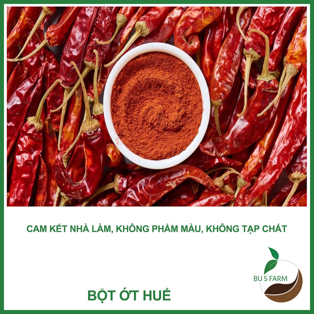 Ớt bột nhà làm, không phẩm màu, không tạp chất - Đặc sản Huế
