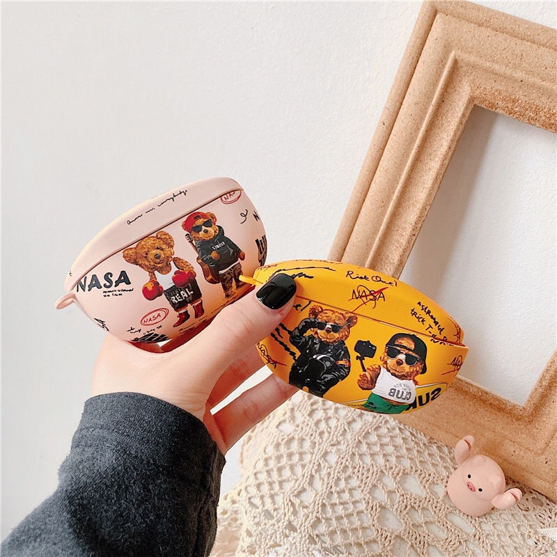 Vỏ Bảo Vệ Hộp Sạc Tai Nghe Bluetooth SONY WF-SP800N Họa Tiết Hoạt Hình kaws Sesame Street Dễ Thương