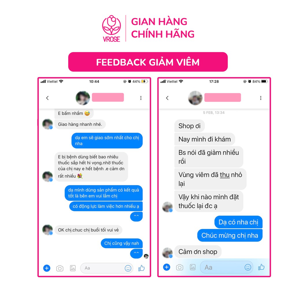 Gel phụ khoa nano Vrose làm sạch và giảm viêm vùng kín 1 hộp 3 ống