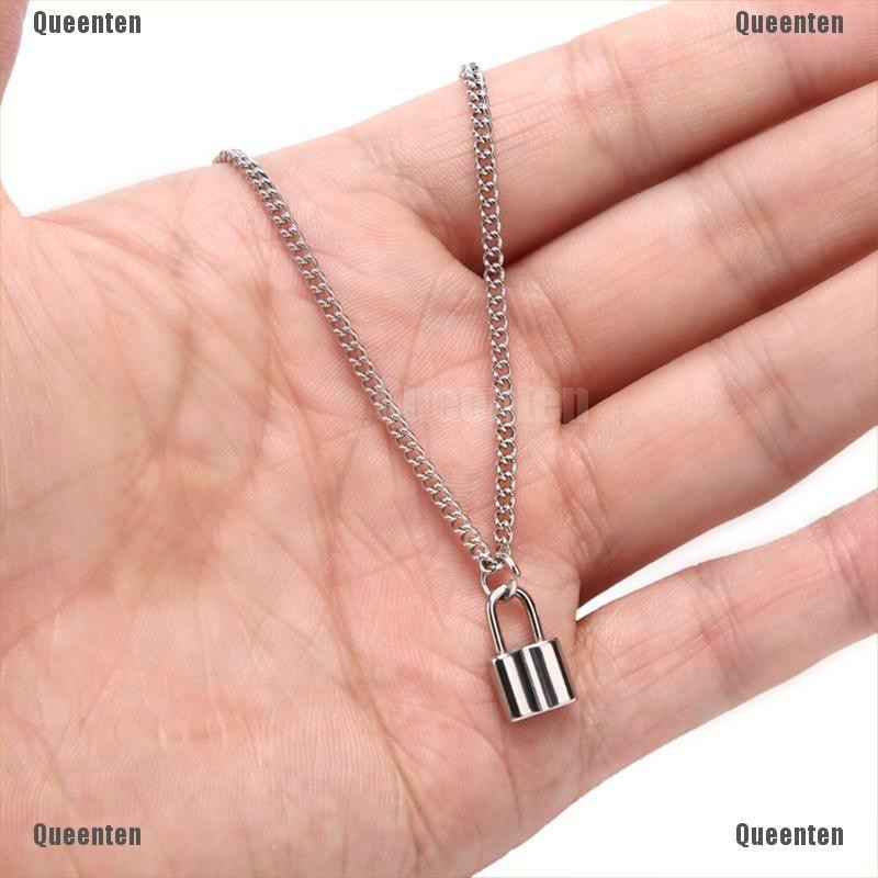 ★Vòng cổ Mặt Ổ Khóa Bằng Thép Không Gỉ