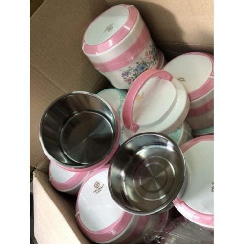 HỘP CƠM CAO CẤP 2 NGĂN VIỆT NHẬT RUỘT INOX 1L MADE IN VIỆT NAM