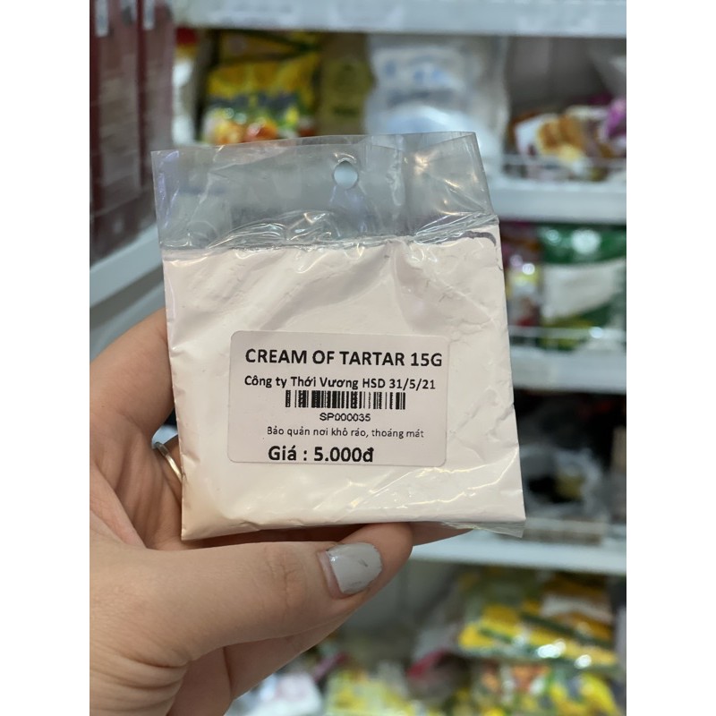15g Cream of tartar
