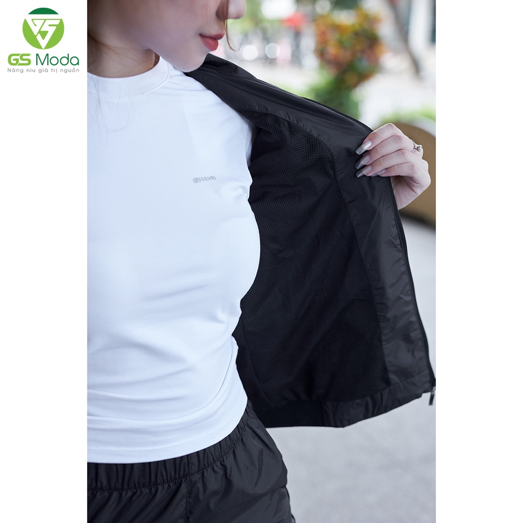 Bộ quần áo gió nữ thể thao 2 lớp GS Moda,  chống nước, chống gió, thiết kể trẻ trung, thời trang 2110005M