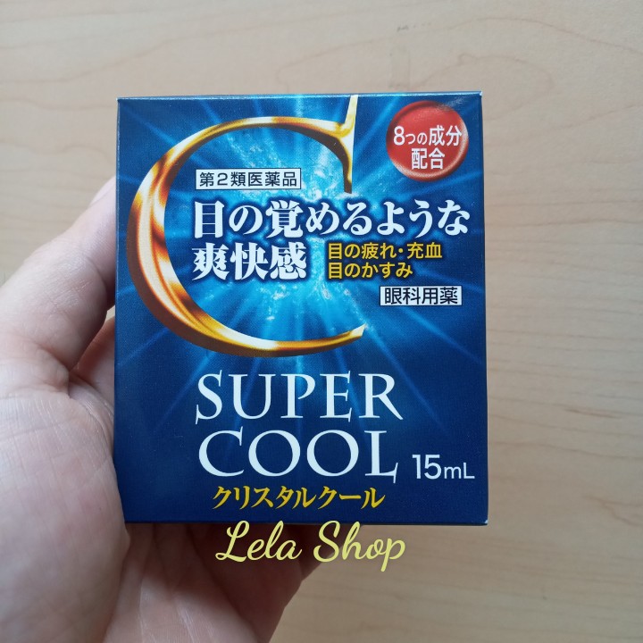 Nước Nhỏ Mắt Siêu The Mát Crystal Supper Cool Nhật Bản 15Ml