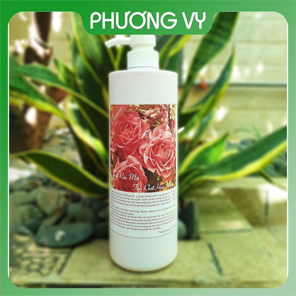 Sữa rửa mặt các loại 1000ml cho Spa: Hoa Hồng, Hoa Cúc, Lô Hội, Bạc Hà, Trà Xanh, Sữa.