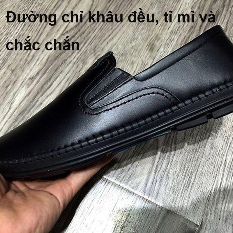 [SALE GIÁ GỐC 12 ĐÔI] Giày Lười Nam Da Bò Giày Da Nam Đế Khâu Cực Bền,Chuẩn da bò | BigBuy360 - bigbuy360.vn