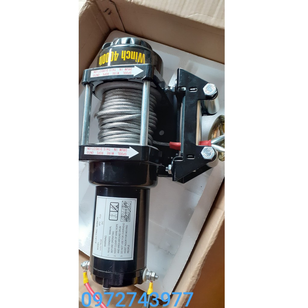 Tời điện 12V /24V ắc quy 4000lbs &4500lb