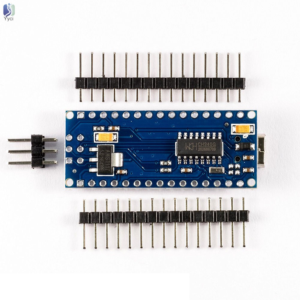 Yy Nano V3 ATmega328/CH340G Module Micro USB Pin Headers Compatible for Arduino Nano V3.0 @VN