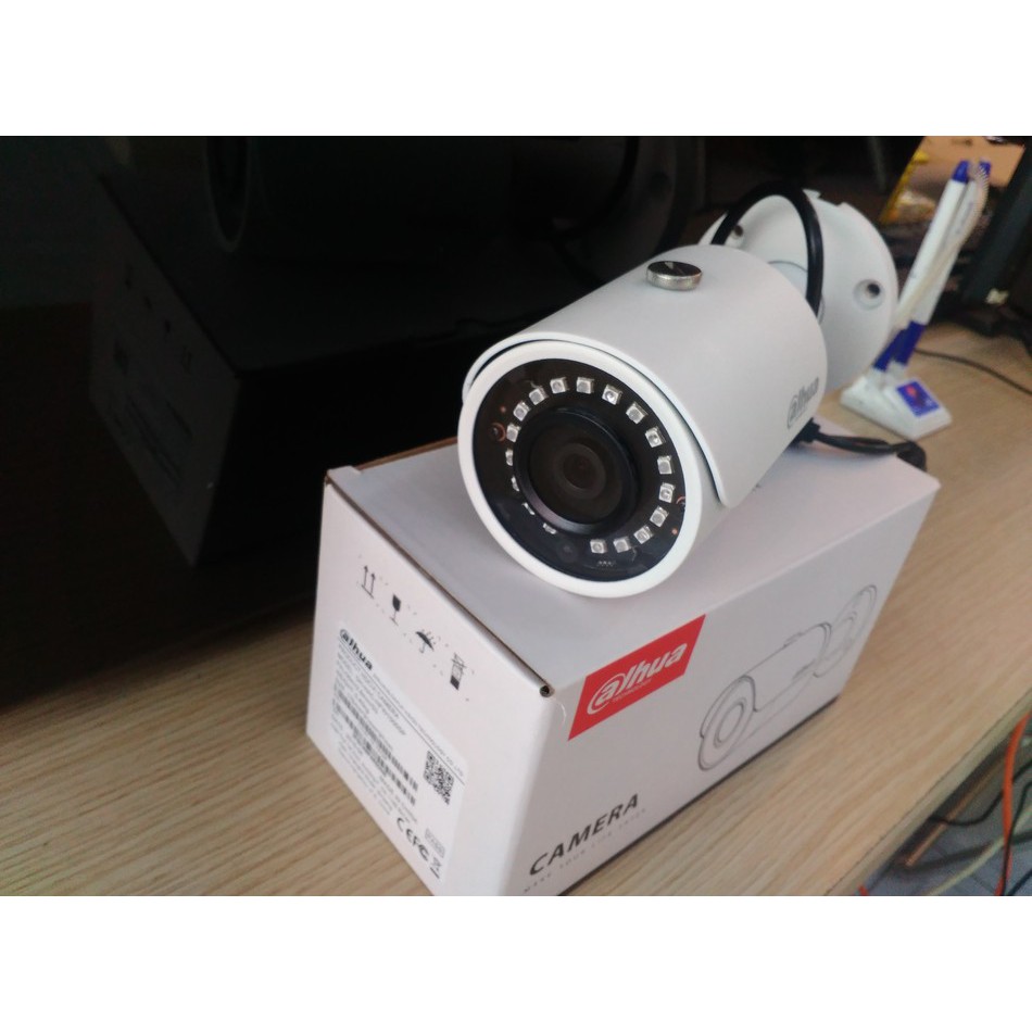 camera Dahua HFW 1000SP-S3 thân sắt, lắp ngoải trời tốt, 1.0 HDCVI 720 lắp dây đòng trục