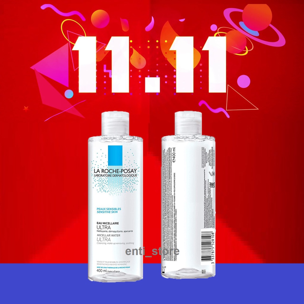 Nước tẩy trang La Roche Posay 400ml, dành cho da dầu và da nhạy cảm chuẩn chính hãng | BigBuy360 - bigbuy360.vn