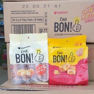 [Date mới] Bánh C'est Bons ăn sáng sợi gà truyền thống/ sốt kem phô mai (gói 5cái)