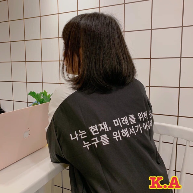 Áo khoác bomber chữ hàn quốc unisex nam nữ hình thật kèm video SALE | BigBuy360 - bigbuy360.vn