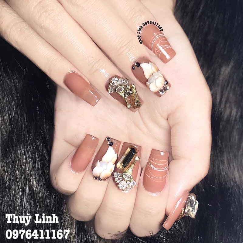 Hoa bột Nail - Hoa Anh Thảo mã F MaiAnhNails