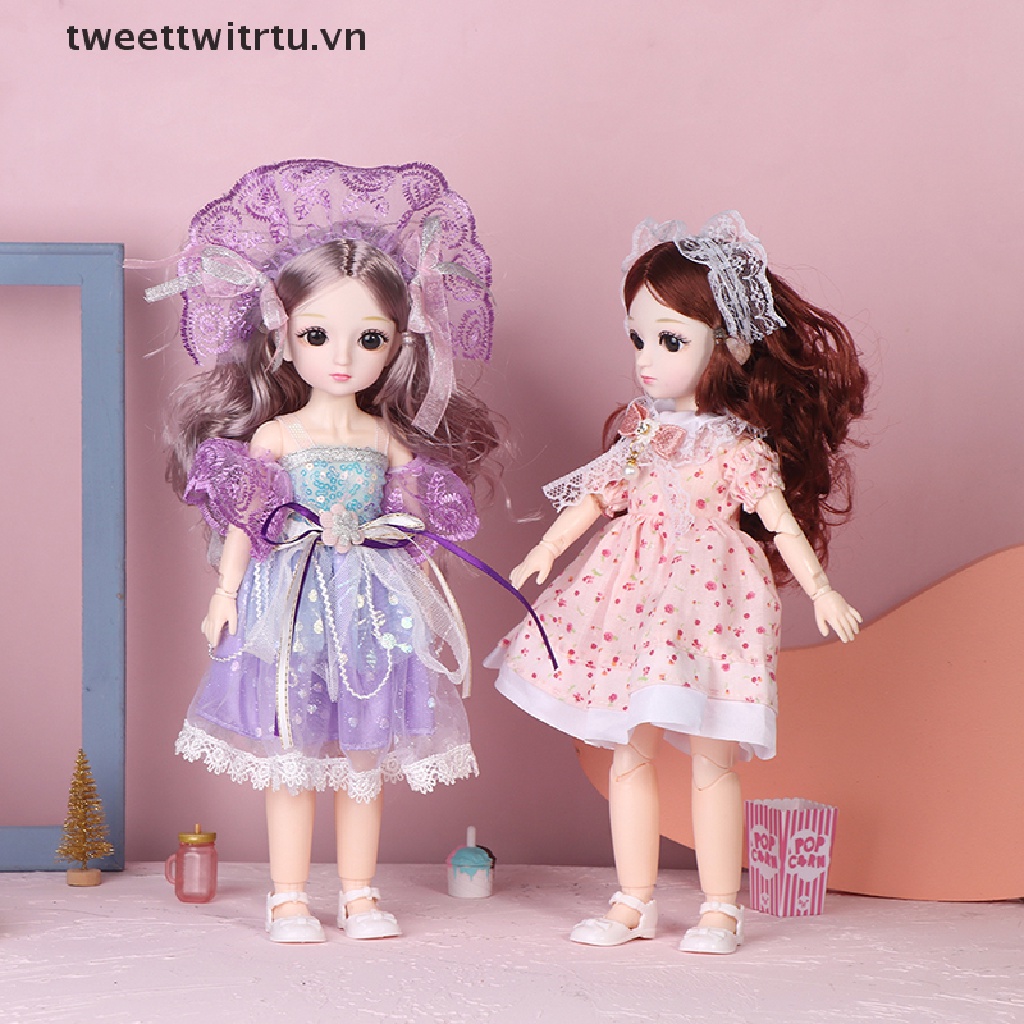 Búp Bê TRWITU 30cm 23 Có Khớp Chuyển Động Mắt To 3D Đẹp Mắt