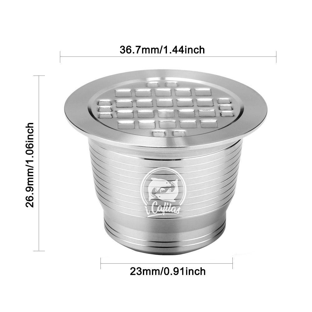 1 Bộ Lọc Cà Phê Bằng Thép Không Gỉ Tái Sử Dụng Cho Nespresso