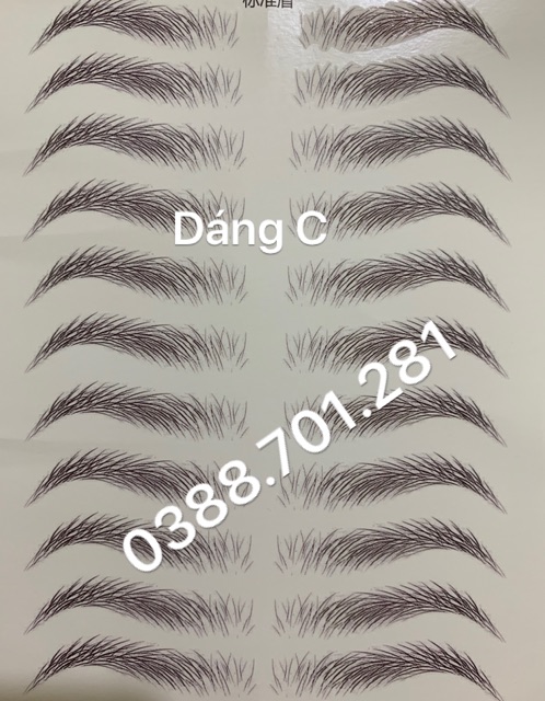 Miếng dán xăm lông mày 3D chống nước | BigBuy360 - bigbuy360.vn