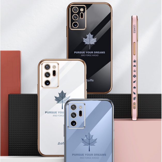 Ốp lưng note 20 ultra Ốp Điện Thoại Họa Tiết Lá Phong Cho Samsung Note 20 ultra Note10 Plus FY