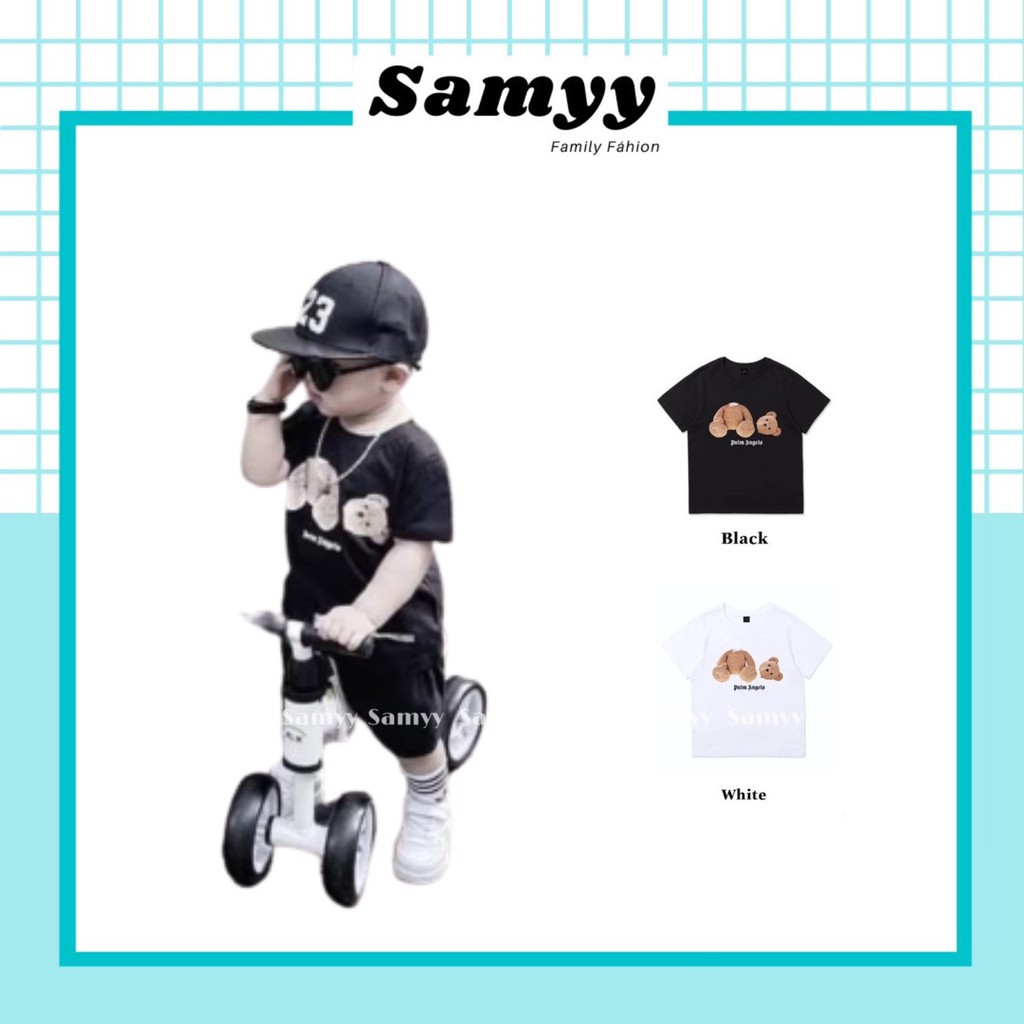 Áo thun tay lỡ gấu Pa lm Angles , áo phông nam nữ unisex , Samy_vn