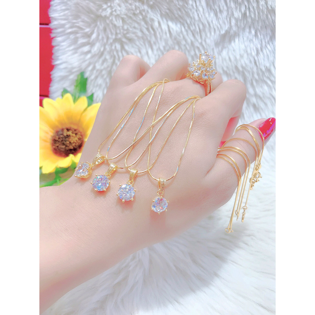 Dây chuyền nữ mạ vàng 18K cao cấp JK Silver daychuyen313