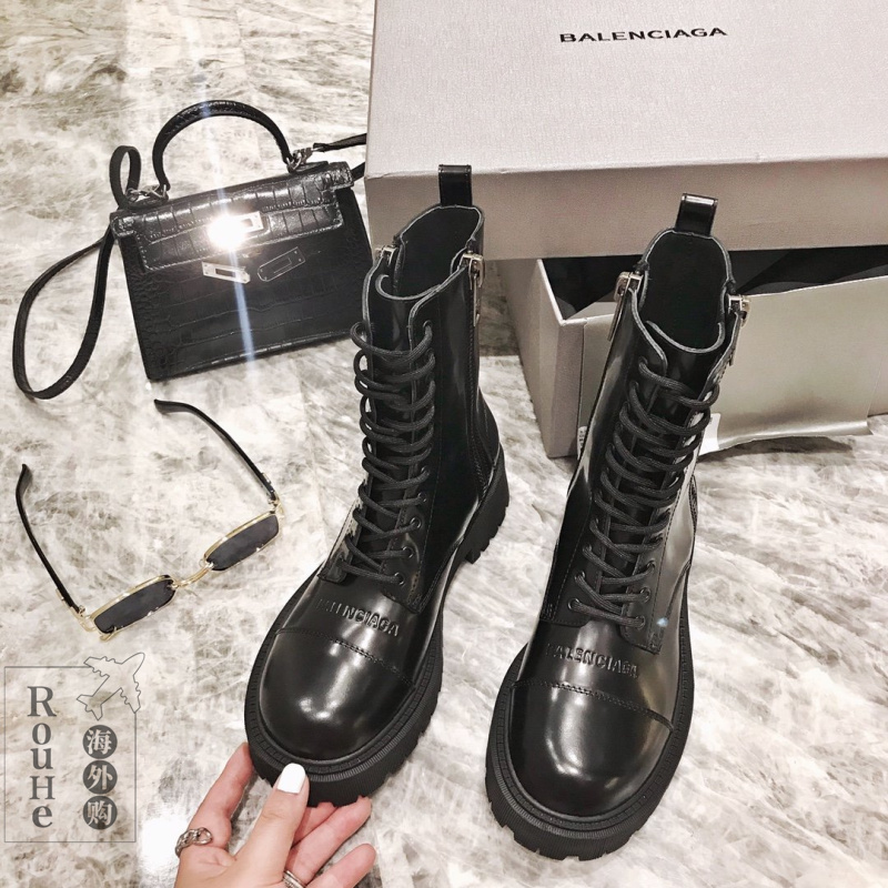 Giày Bốt Martin Da Cá Tính Trẻ Trung Thời Trang 2021