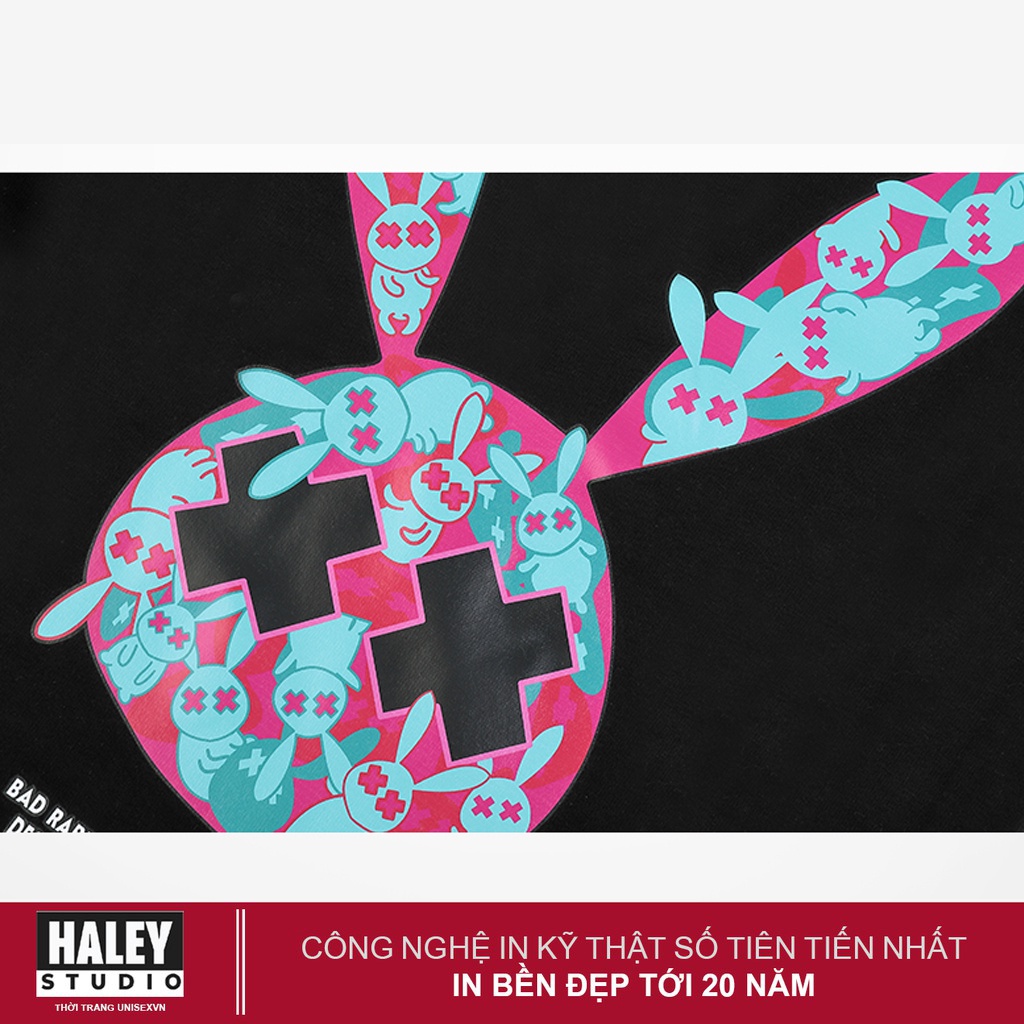 Áo Sweater Nam Nữ HALEY unisex RABBIT phong cách Hàn Quốc cá tính, Chất nỉ bông đẹp mã HD214