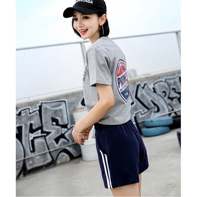 💃 Quần Đùi Nữ Dáng Thể Thao 2 Sọc Dây Rút 4 Màu