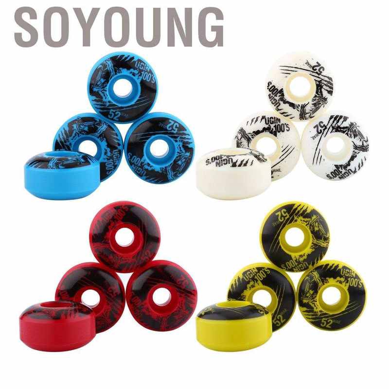 Bộ 4 Bánh Xe Cho Ván Trượt Màu 52mm X 30mm Tiện Dụng