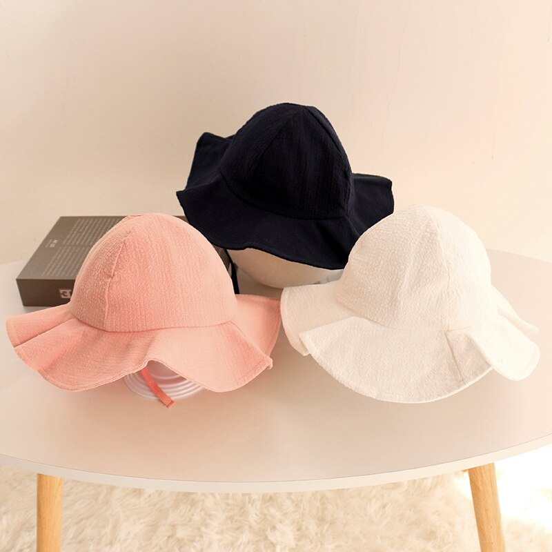 Nón Bucket Rộng Vành Thời Trang Mùa Hè Cho Bé Gái