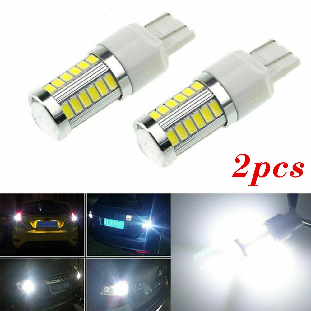 Bộ 2 bóng đèn LED siêu sáng T20 7443 5630 33SMD W21W 7443 W21/5W cho xe hơi