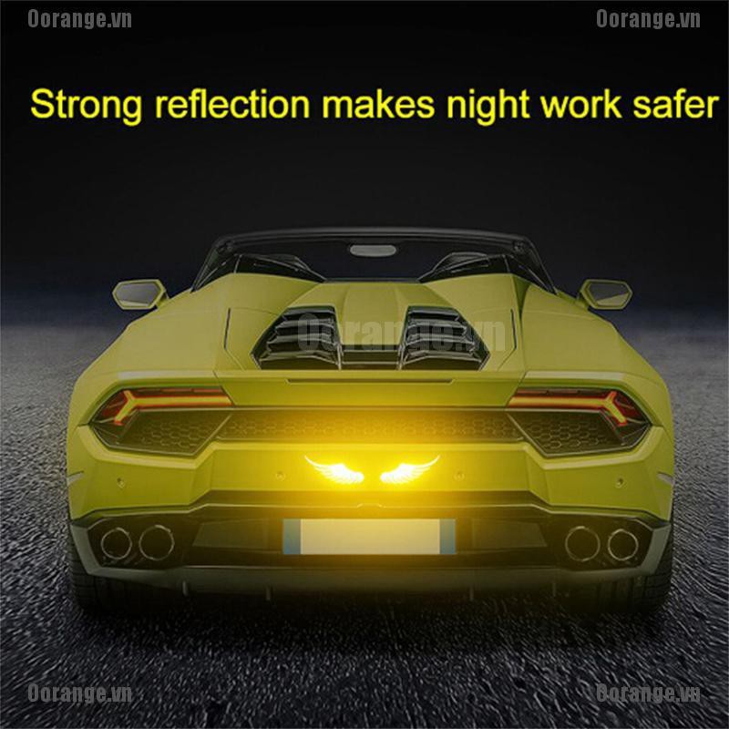 MT Safety Warning Reflective Car Sticker Angel Bike Decal Sticker Motorbike wing BH