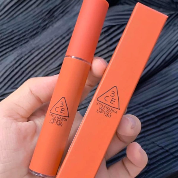 Son 3CE Velvet Lip Tint Think Again – Màu Hồng Nude Coral