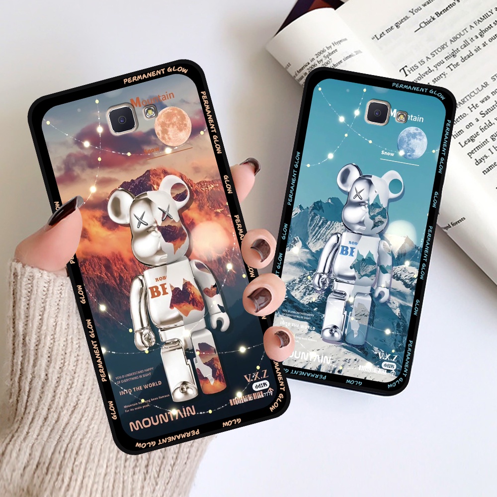 Ốp lưng Samsung J5 Prime - J7 Prime in hình họa tiết Mountain, Be@rbrick dễ thương (T13 - T18)