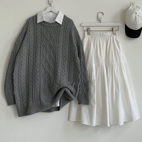 Áo Len Tay Dài JEM CLOSET Style Hàn Form Rộng VINY Nhiều Màu Phối Đồ Siêu Dễ Thương 1851