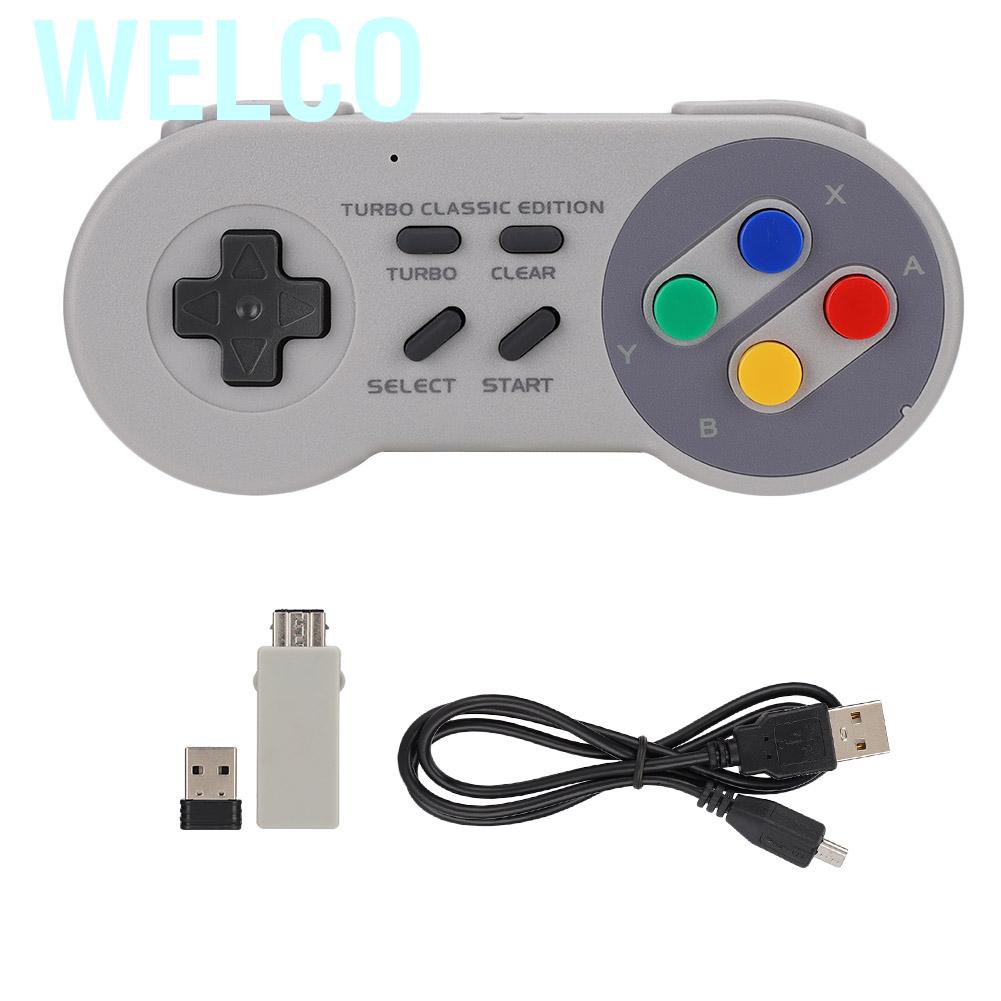 Tay Cầm Chơi Game Không Dây Mini 2.4g Cho Nes / Wii / Snes