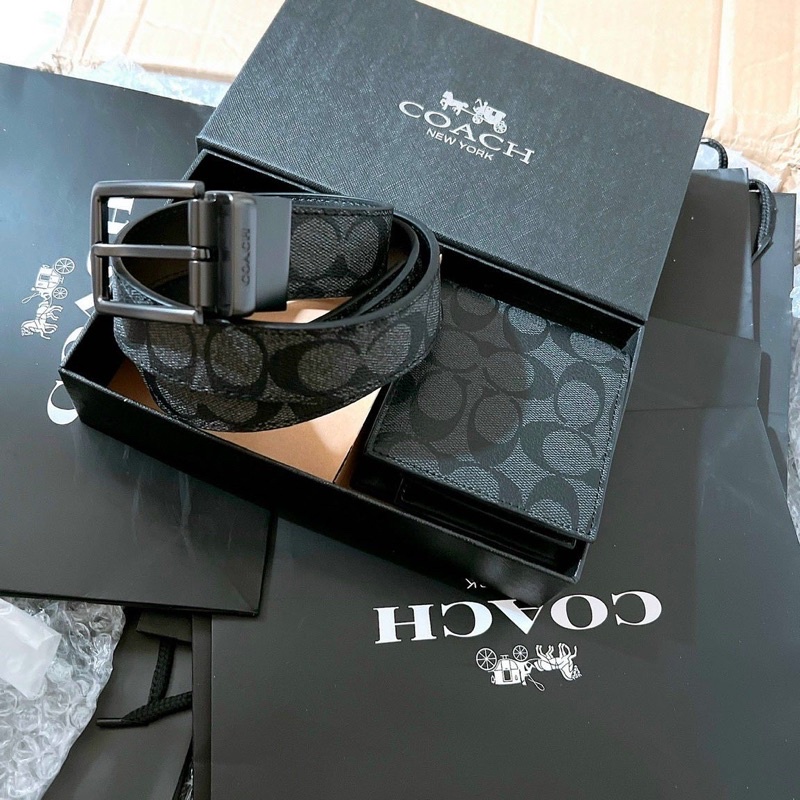 Set ví kèm thắt lưng full box