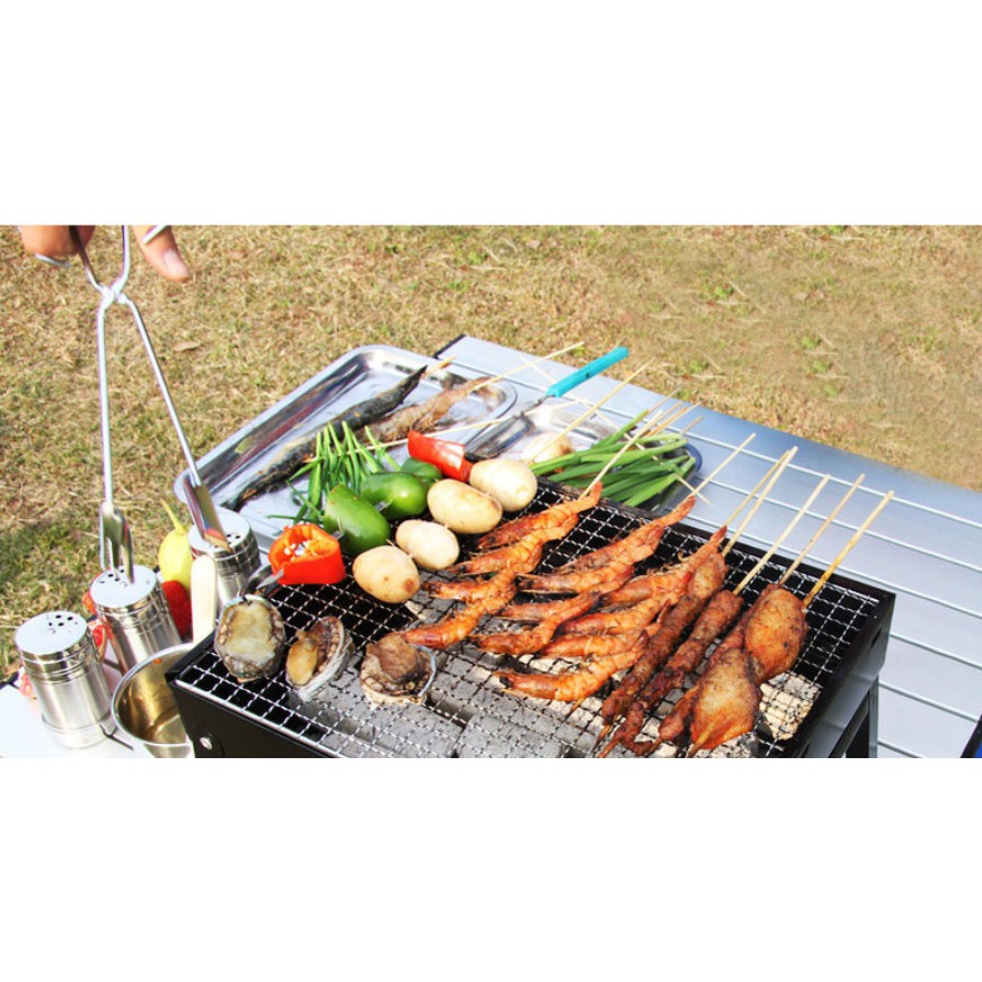 Kẹp inox gắp thức ăn / nướng Bbq tiện lợi dài BBQ