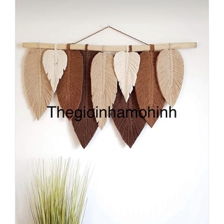 Mành lá macrame
