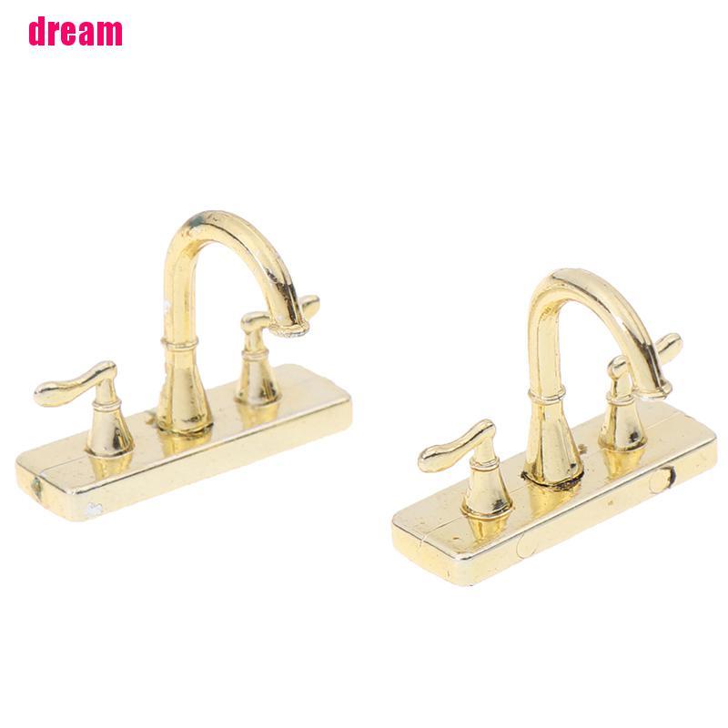 Bộ 2 Vòi Nước Mini Tỉ Lệ 1: 12 Trang Trí Nhà Búp Bê