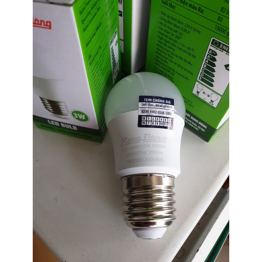 Bóng đèn LED BULB Rạng Đông 3W - ChipLed SAMSUNG | BigBuy360 - bigbuy360.vn