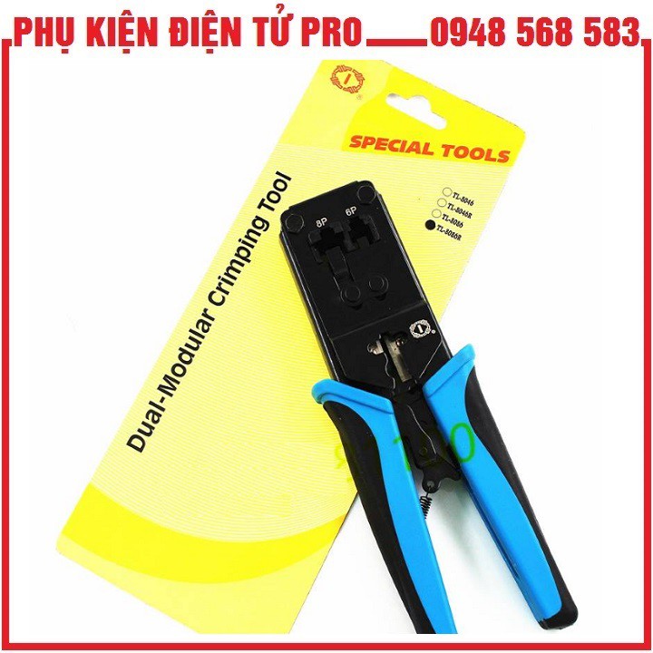 Kìm Bấm Cáp Mạng Talon Tl-8086R (Đen)