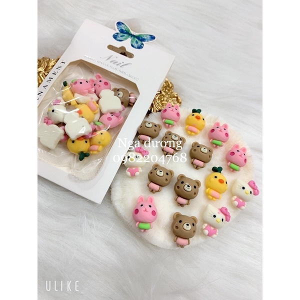 [ Hot dear ] set cham đính móng cao cấp 15v-50v