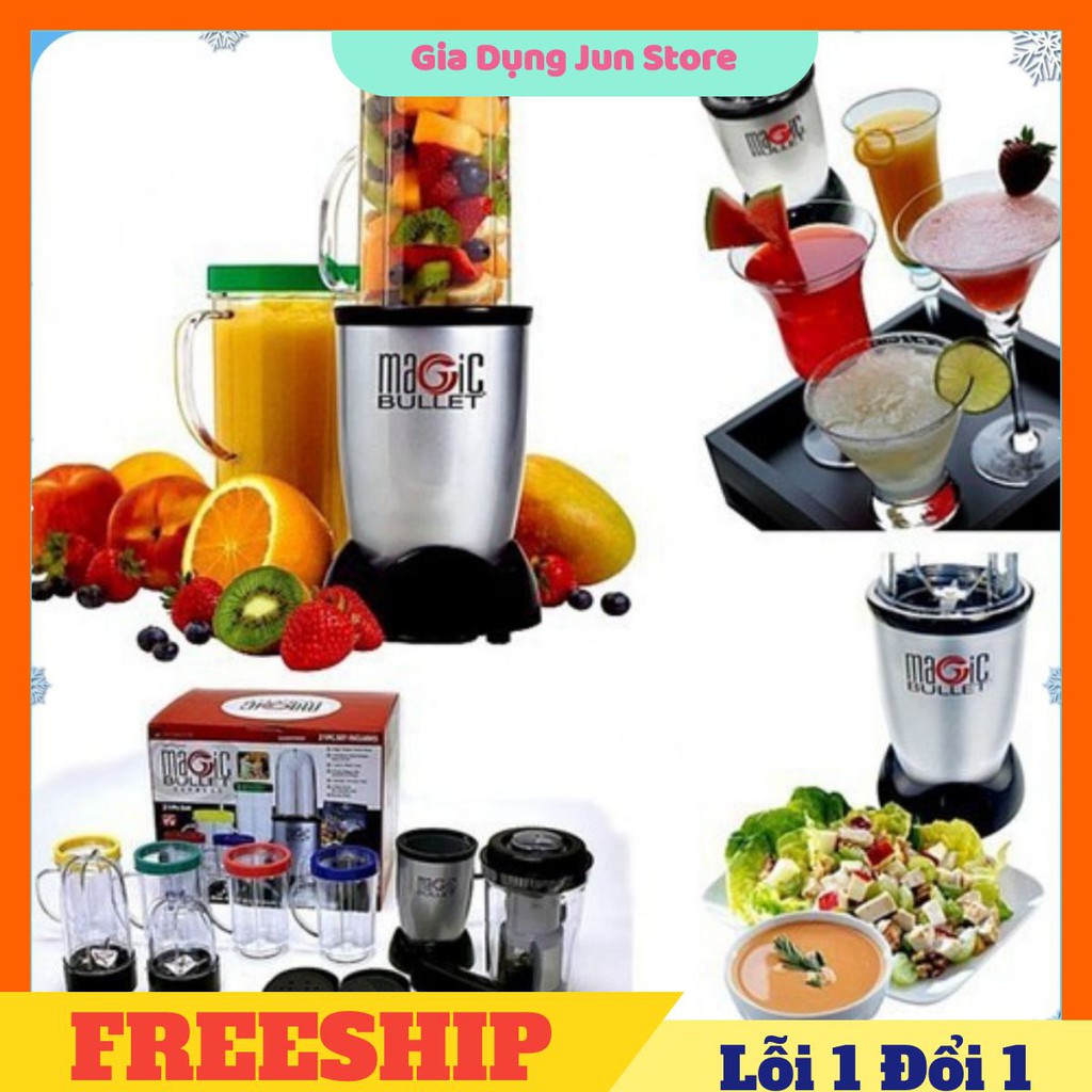 [Hàng Cao Câp] Máy Xay Ép Đa Năng Magic Bullet 21 Chi Tiết☘️ -Jun Store