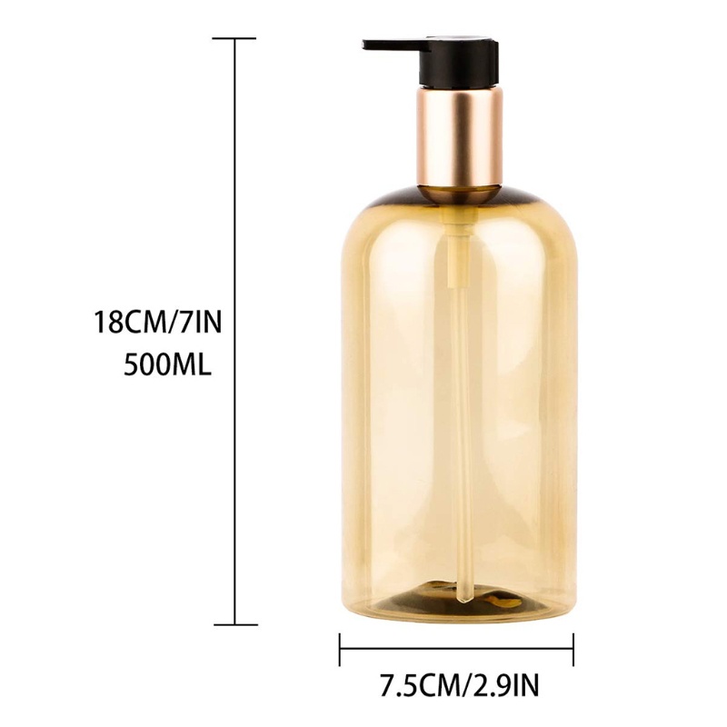 Set 2 Chai Rỗng Dạng Bơm 300ml 500ml Đựng Dầu Gội Đầu Tiện Dụng