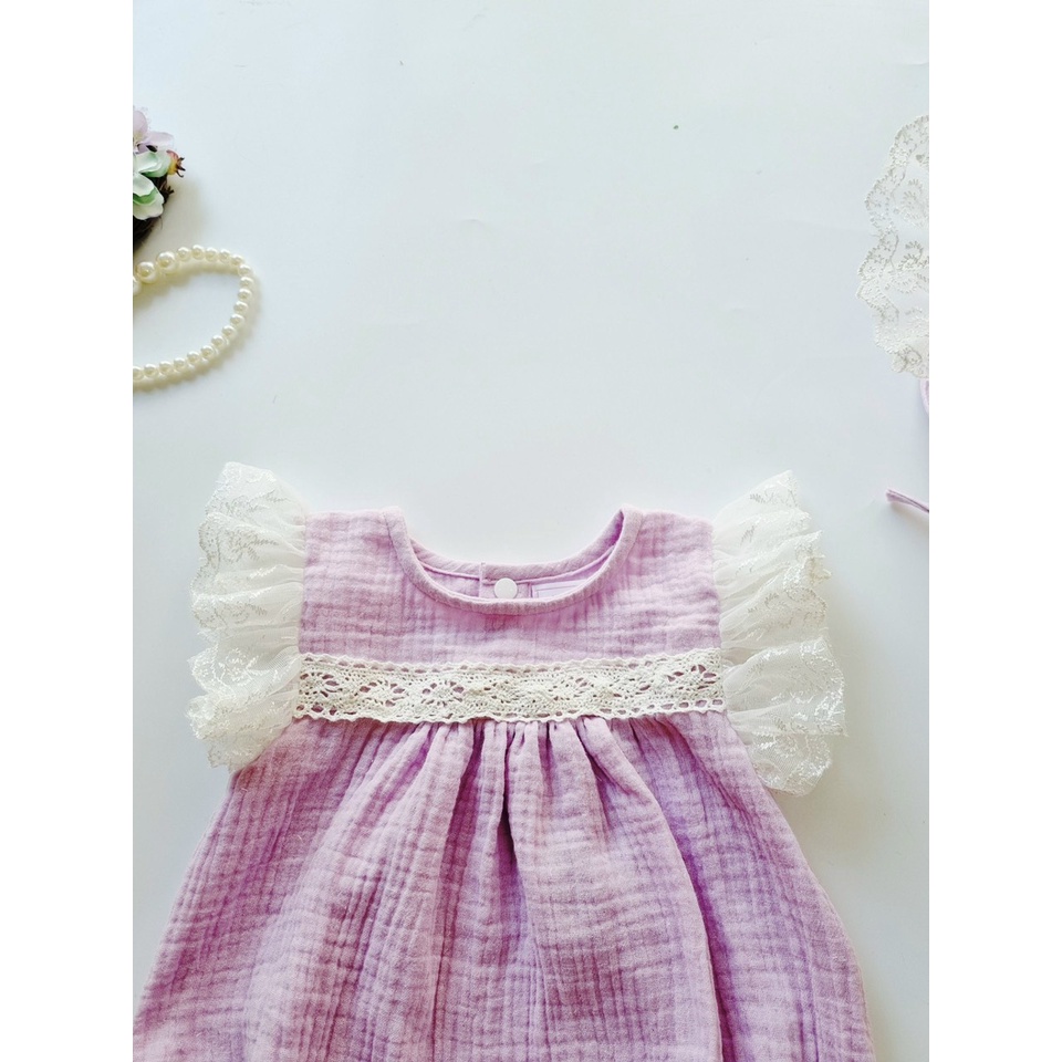 Body cho bé gái𝑭𝑹𝑬𝑬𝑺𝑯𝑰𝑷+ TẶNG KÈM MŨ+GIÀY VẢI  Váy Trẻ Em SU SHOP