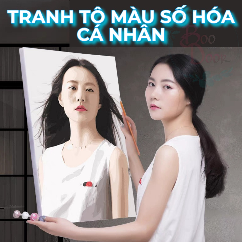 Tranh tô màu số hóa theo yêu cầu cá nhân- Boodoor Tranh Sơn Dầu