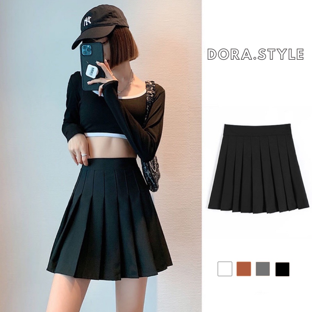 Chân Váy Xếp Ly Dáng Chữ A ( có quần lót trong ) M 301 Dora Style