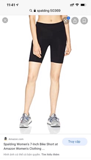 Quần legging ngắn màu đen - hàng dư xịn cotton mịn