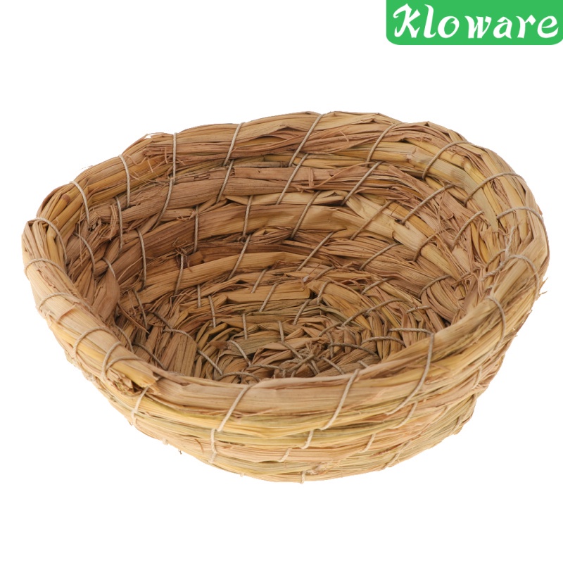 Tổ Chim Bằng Cỏ Dệt Độc Đáo Trang Trí Lồng Chim Vẹt
