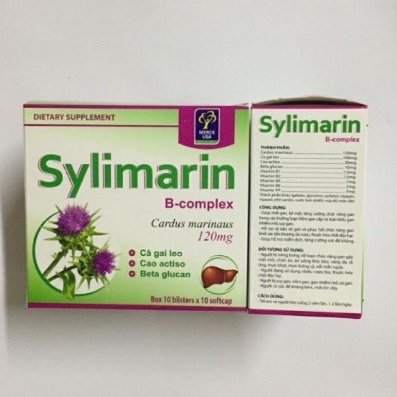 [Viên uống] GIẢI ĐỘC GAN SILYMARIN 120mg Hộp 100 viên