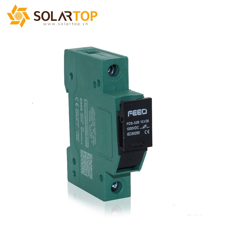 Đế cầu chì FEEO FDS-32B 1000VDC dùng cho hệ thống điện mặt trời
